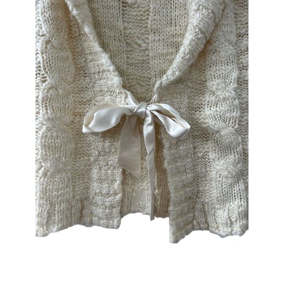 INC International Concepts Wool Blend Cardigan Womens Cream Size Medium - Picture 2 of 5